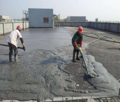 天面發泡水泥防水隔熱施工